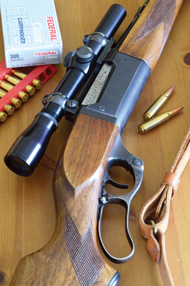 Lyman’s excellent 2.5x All-American, circa 1960, is an appropriate scope for this Savage 99 of that era.